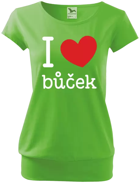 Dámské tričko I love bůček