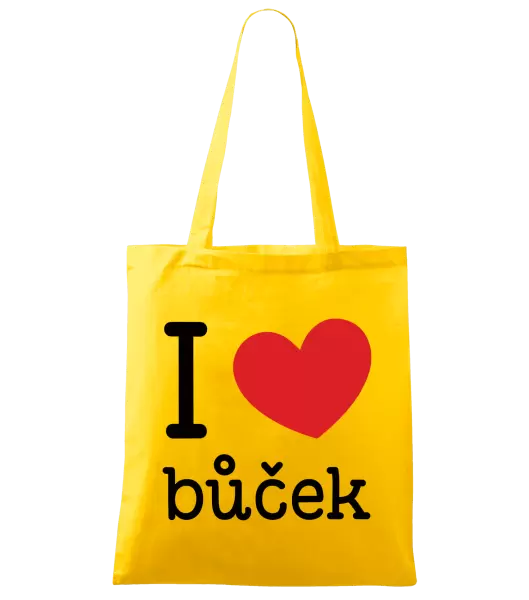 Látková taška I love bůček