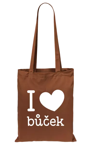 Látková taška I love bůček