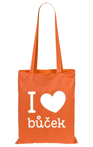 Látková taška I love bůček