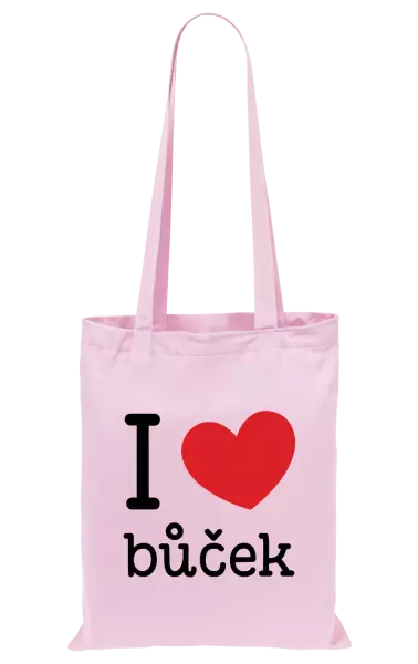 Látková taška I love bůček