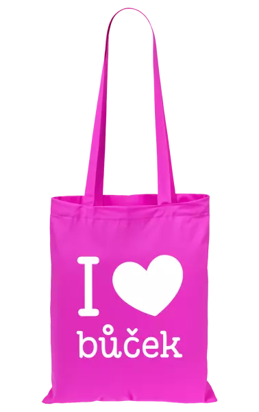 Látková taška I love bůček