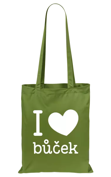 Látková taška I love bůček
