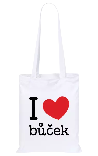 Látková taška I love bůček