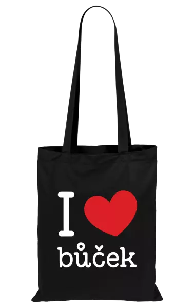 Látková taška I love bůček