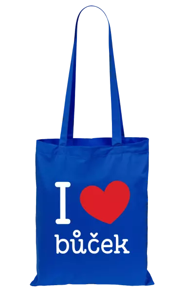 Látková taška I love bůček