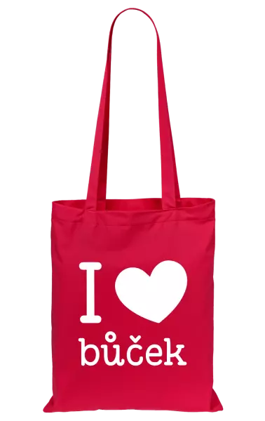 Látková taška I love bůček