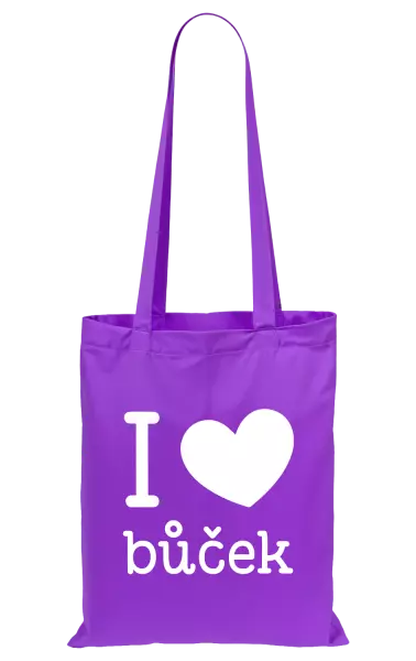 Látková taška I love bůček