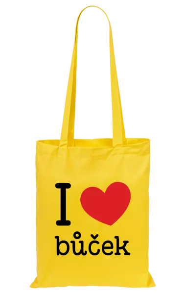 Látková taška I love bůček