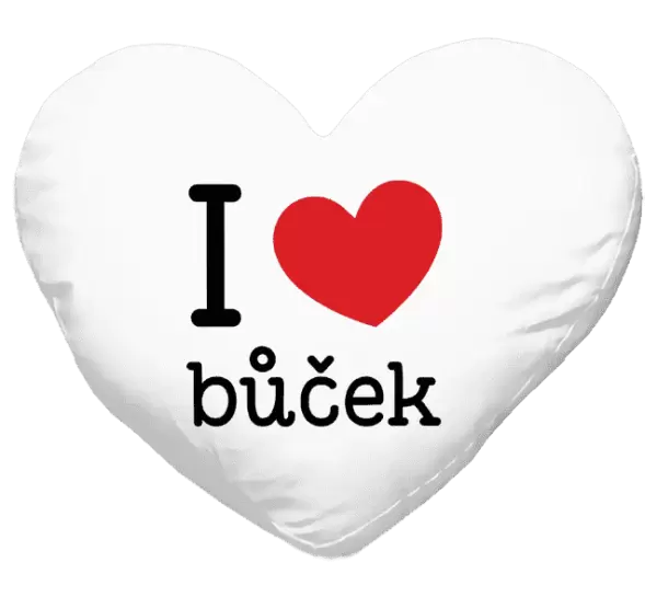 Polštář I love bůček