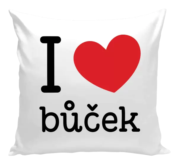 Polštář I love bůček
