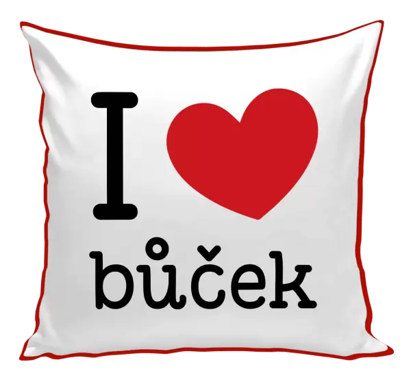 Polštář I love bůček