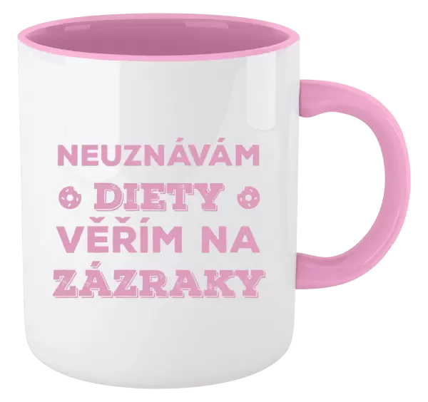 Hrnek Neuznávám diety, věřím na zázraky
