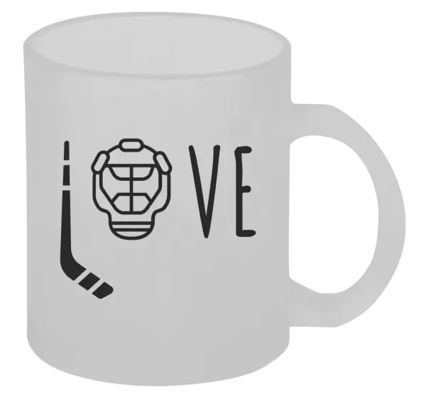 Hrnek LOVE s hokejkou a helmou