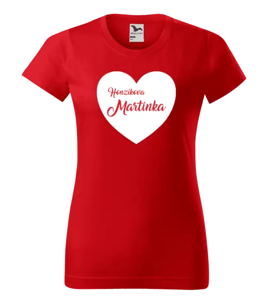 Dámské tričko Jeho se jménem