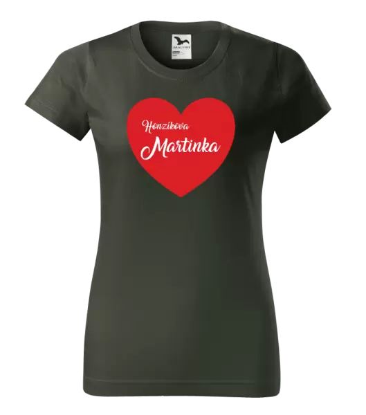 Dámské tričko Jeho se jménem