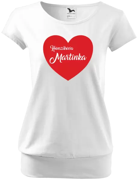 Dámské tričko Jeho se jménem