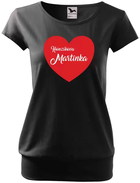 Dámské tričko Jeho se jménem