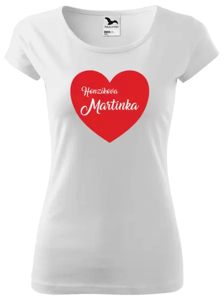 Dámské tričko Jeho se jménem