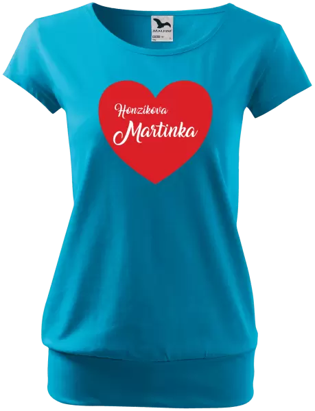 Dámské tričko Jeho se jménem