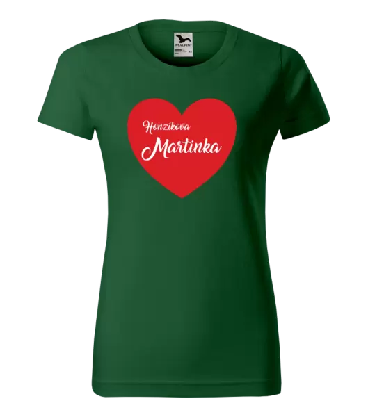 Dámské tričko Jeho se jménem