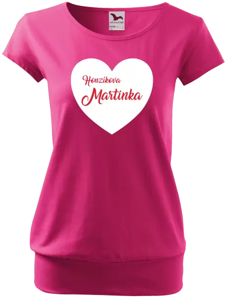 Dámské tričko Jeho se jménem