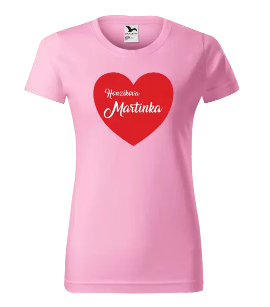 Dámské tričko Jeho se jménem