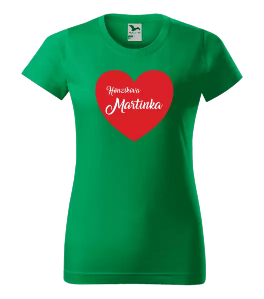 Dámské tričko Jeho se jménem