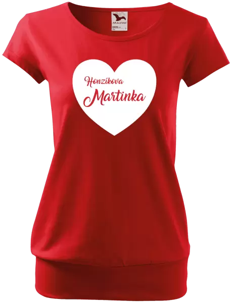 Dámské tričko Jeho se jménem