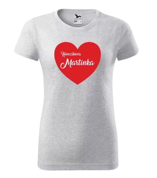 Dámské tričko Jeho se jménem