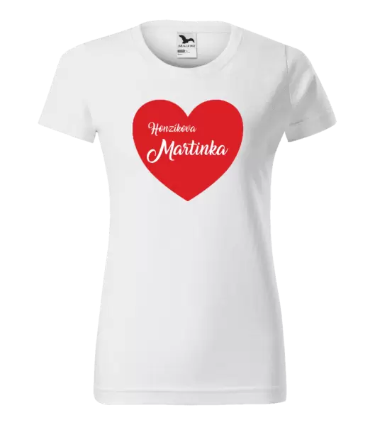 Dámské tričko Jeho se jménem