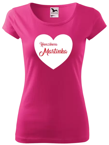 Dámské tričko Jeho se jménem