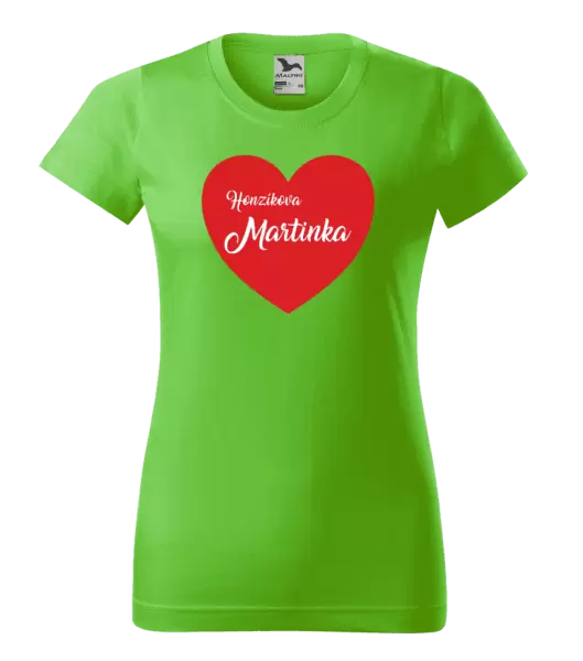 Dámské tričko Jeho se jménem