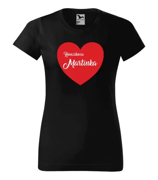 Dámské tričko Jeho se jménem