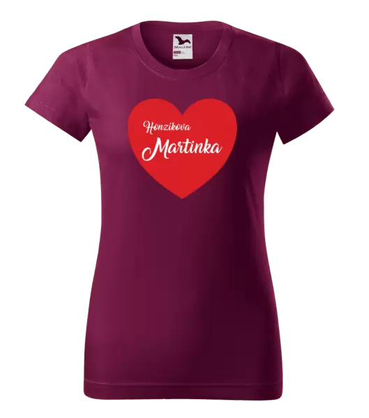 Dámské tričko Jeho se jménem