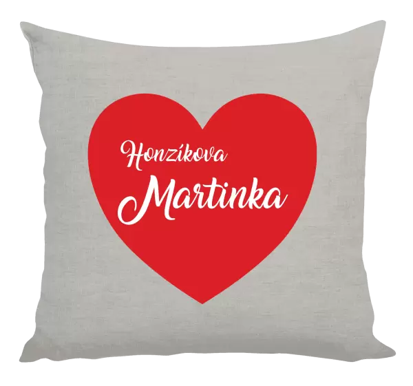 Polštář Jeho se jménem