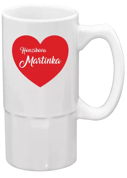 Půllitr Jeho se jménem