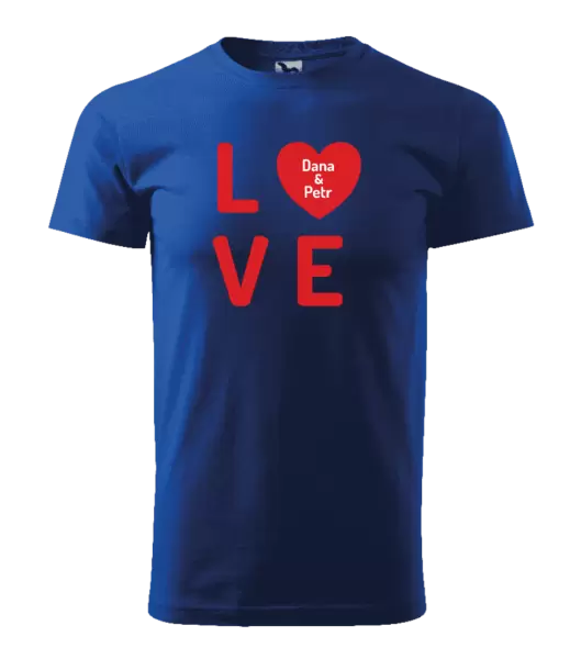 Pánské tričko Love se jmény