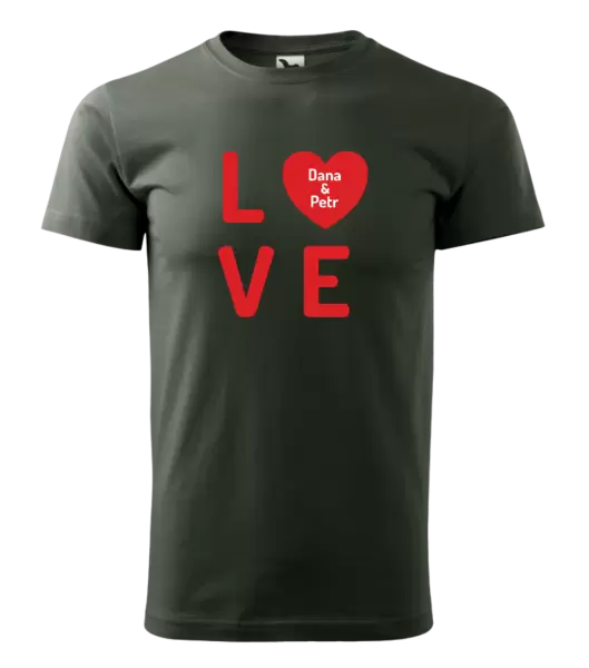 Pánské tričko Love se jmény