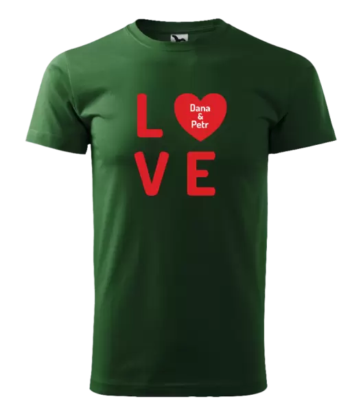 Pánské tričko Love se jmény
