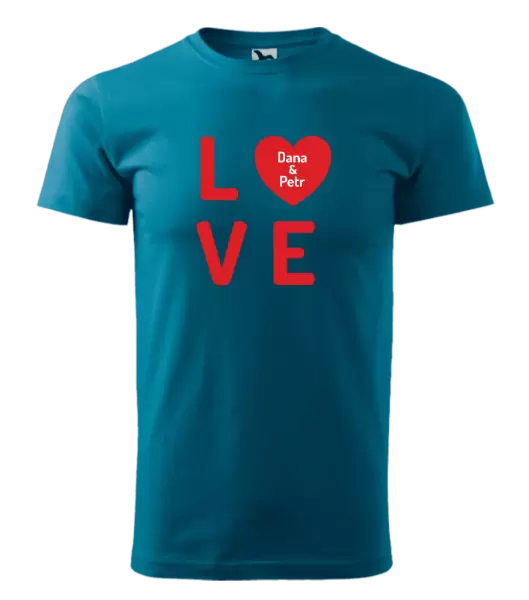 Pánské tričko Love se jmény