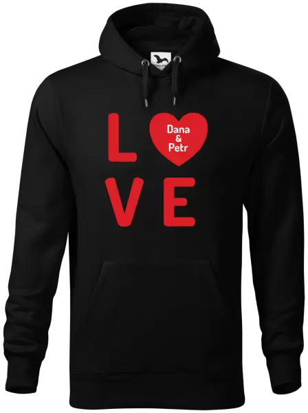 Pánská mikina Love se jmény