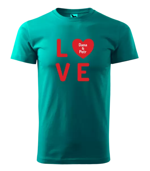 Pánské tričko Love se jmény