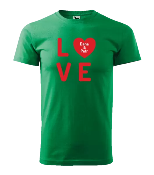 Pánské tričko Love se jmény
