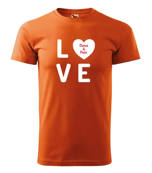 Pánské tričko Love se jmény