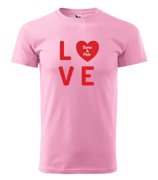 Pánské tričko Love se jmény