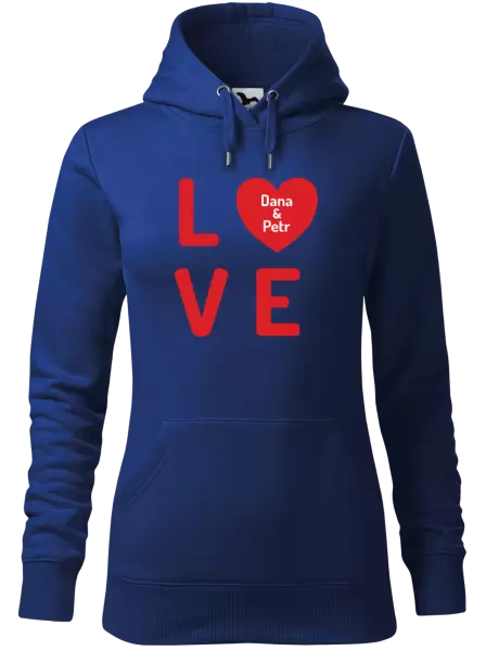 Dámská mikina Love se jmény