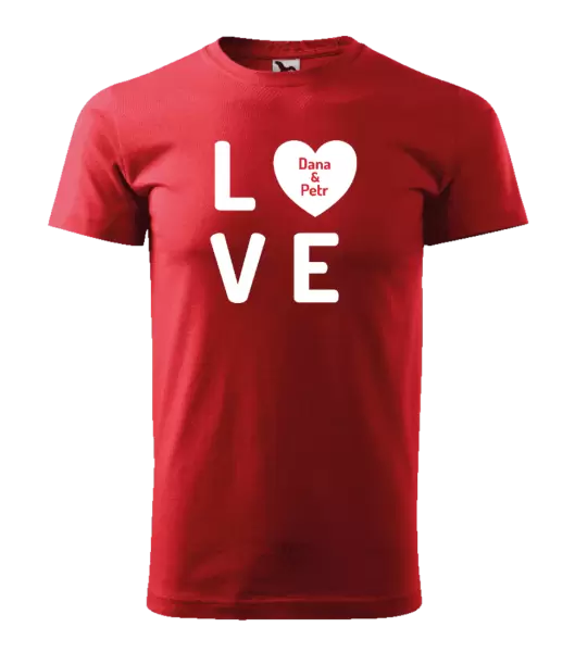 Pánské tričko Love se jmény