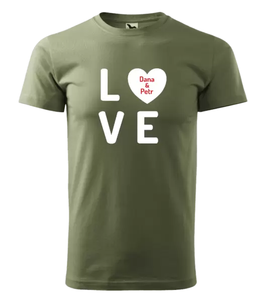 Pánské tričko Love se jmény