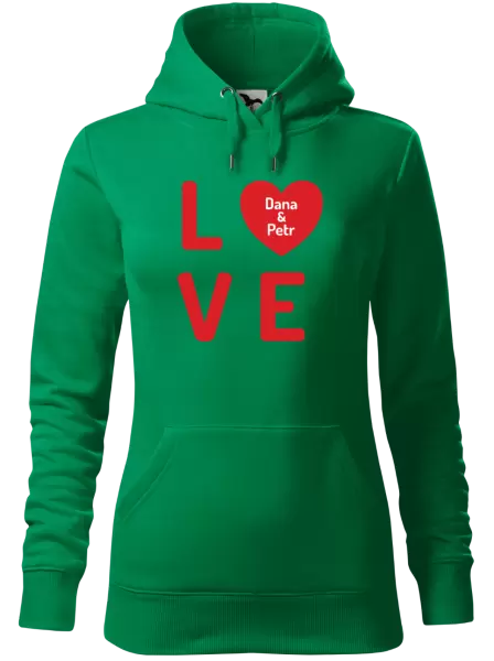 Dámská mikina Love se jmény